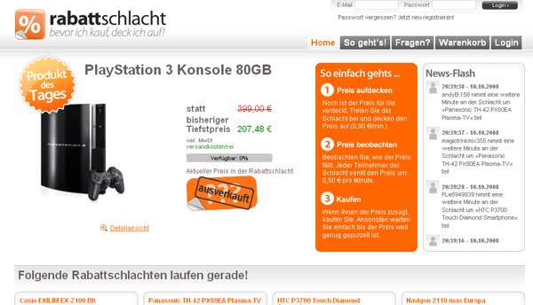rabattschlacht Rabattschlacht.de Startseite